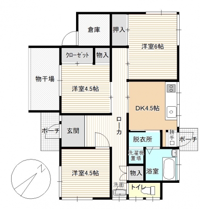 亀浦T邸(手前)