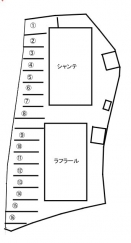 シャンテ・ラフラール駐車場